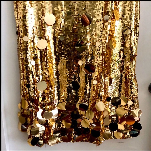 🎉Plus Size Elegant Gold Or Silver Long Sequin Formal Midi Skirt Sizes:L - 2X - Picture 12 of 14